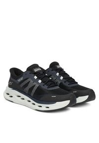 skechers - Skechers Buty do biegania Max Cushioning Glide-Step 220422 BKGY Czarny. Kolor: czarny. Materiał: materiał #6