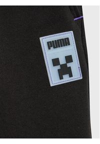 Puma Spodnie dresowe MINECRAFT 670364 Czarny Regular Fit. Kolor: czarny. Materiał: bawełna