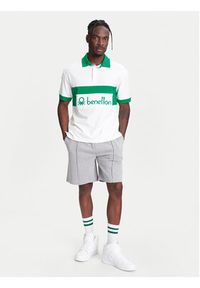 United Colors of Benetton - United Colors Of Benetton Polo 3MCYU301U Biały Regular Fit. Typ kołnierza: polo. Kolor: biały. Materiał: bawełna #5