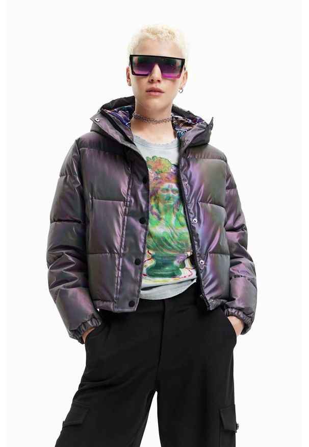Desigual kurtka damska zimowa. Okazja: na co dzień. Sezon: zima. Styl: casual