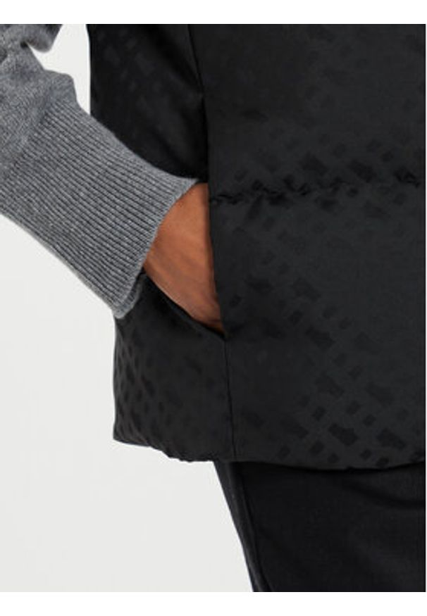 BOSS - Boss Bezrękawnik Pollimo 50518344 Czarny Relaxed Fit. Kolor: czarny. Materiał: syntetyk. Długość rękawa: bez rękawów