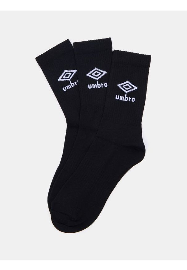Sinsay - Bawełniane skarpetki 3 pack Umbro - czarny. Kolor: czarny. Materiał: bawełna