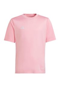 Adidas - Koszulka dla dzieci adidas Tabela 23 Jersey. Kolor: biały, różowy, wielokolorowy. Materiał: jersey #1