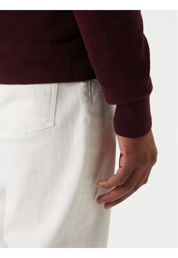 TOMMY HILFIGER - Tommy Hilfiger Sweter Essential MW0MW36347 Czerwony Regular Fit. Kolor: czerwony. Materiał: bawełna