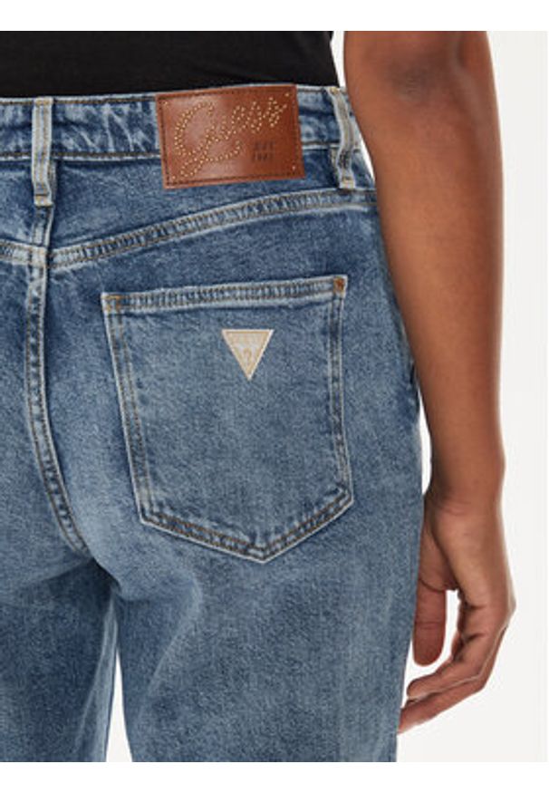 Guess Jeansy W4YA33 D4WBH Niebieski Straight Leg. Kolor: niebieski
