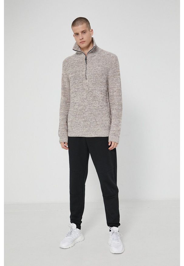 medicine - Medicine - Sweter Timeless Capsule. Okazja: na co dzień. Kolor: szary. Długość: krótkie. Wzór: ze splotem. Styl: casual