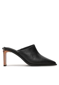 Calvin Klein Klapki Heel Mule Pump 70 LT HW0HW02091 Czarny. Kolor: czarny. Materiał: skóra #1