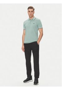 BOSS Polo Paddy 50469055 Zielony Regular Fit. Typ kołnierza: polo. Kolor: zielony. Materiał: bawełna #5