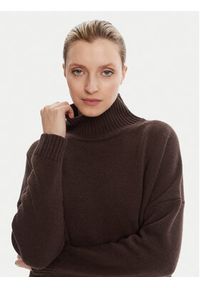 Weekend Max Mara Golf Borgia 2525366112 Brązowy Relaxed Fit. Typ kołnierza: golf. Kolor: brązowy. Materiał: wełna #4