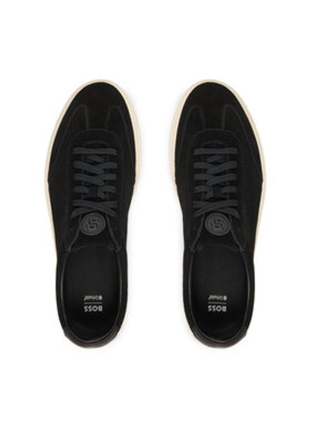 BOSS Sneakersy Kieran 50554611 Czarny. Kolor: czarny. Materiał: zamsz, skóra