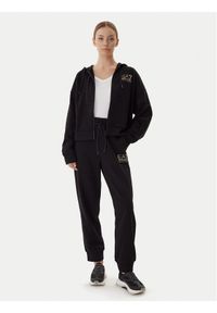 EA7 Emporio Armani Dres 7W000420 AF12473 MC021 Czarny Relaxed Fit. Kolor: czarny. Materiał: bawełna