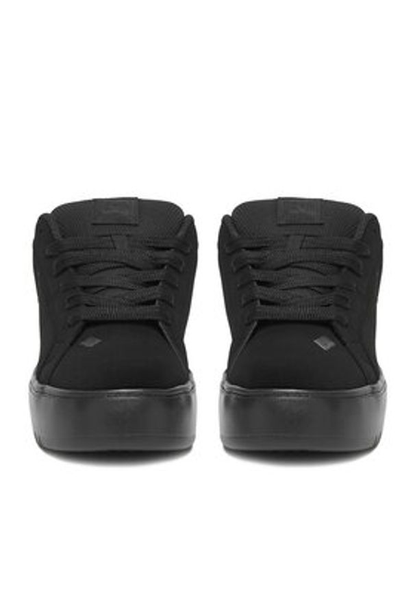 DC Shoes Sneakersy CEO-COURT GRAFFIK PLATFORM DC02422002 Czarny. Kolor: czarny. Materiał: skóra, nubuk. Obcas: na platformie