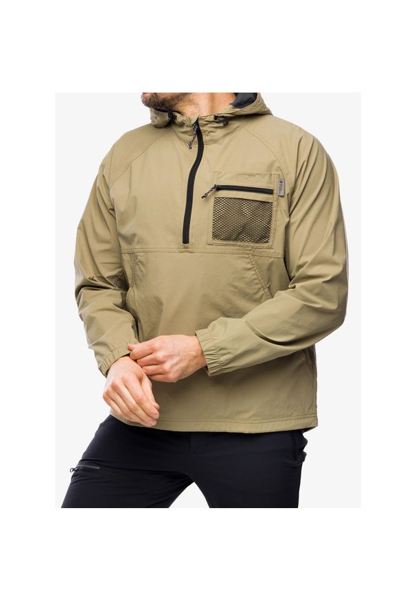 ROYAL ROBBINS - Kurtka przeciwwiatrowa męska Royal Robbins Merced Anorak. Kolor: zielony. Materiał: softshell. Sport: turystyka piesza