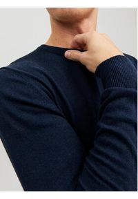 Jack & Jones - Jack&Jones Sweter Emil 12208364 Granatowy Regular Fit. Kolor: niebieski. Materiał: bawełna #6