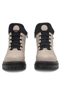 Rieker Trzewiki Y3163-60 Beżowy. Kolor: beżowy. Materiał: materiał #6