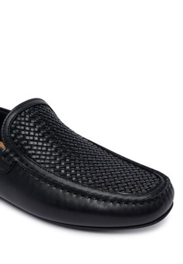 BOSS Mokasyny Noel 50563133 Czarny. Kolor: czarny. Materiał: skóra