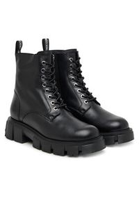 Love Moschino - LOVE MOSCHINO Trzewiki JA24085G0NIA000A Czarny. Kolor: czarny. Materiał: skóra #2