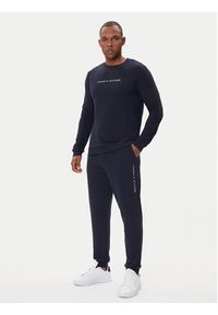 TOMMY HILFIGER - Tommy Hilfiger Spodnie dresowe UM0UM03664 Granatowy Regular Fit. Kolor: niebieski. Materiał: syntetyk, bawełna #2