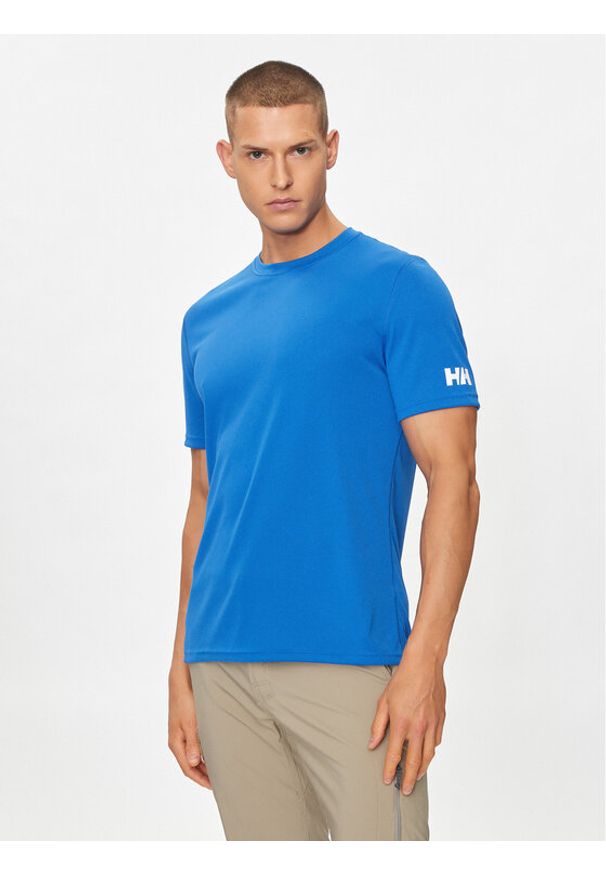 Helly Hansen Koszulka techniczna Hh Tech T-Shirt 48363 Niebieski Regular Fit. Kolor: niebieski. Materiał: syntetyk