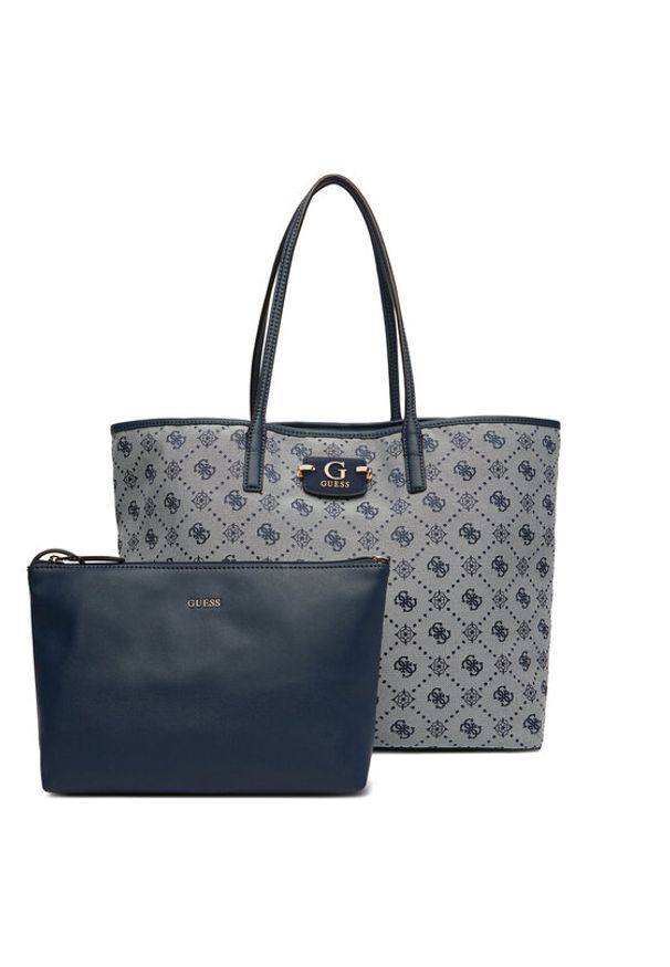 Guess Torebka Neda HWJP96 54240 Granatowy. Kolor: niebieski