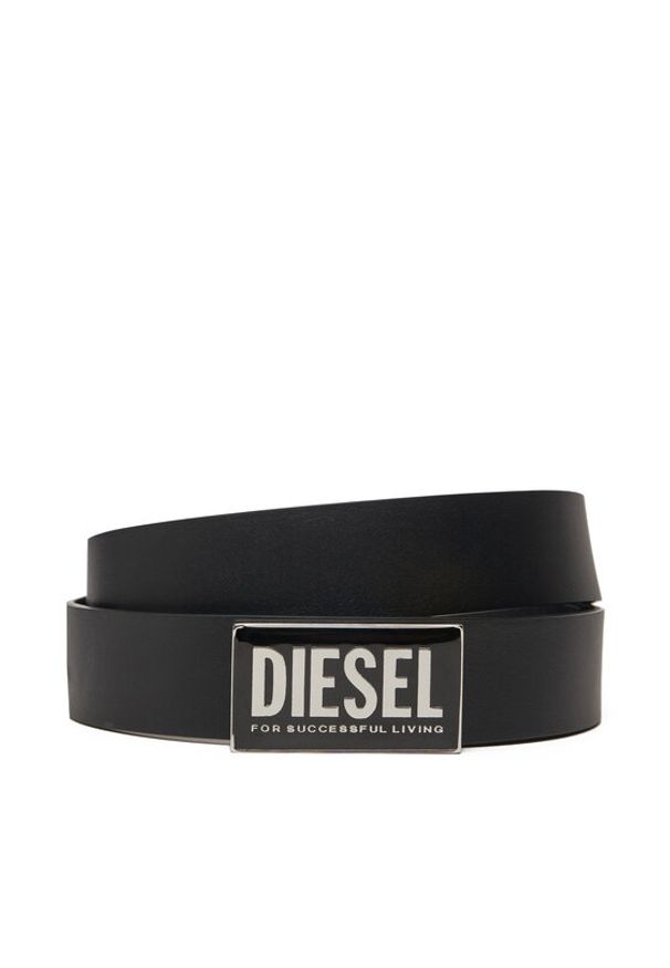 Diesel Pasek Męski X09945PR227 Czarny. Kolor: czarny. Materiał: skóra