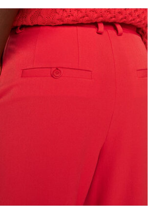 STAUD Spodnie palazzo Luisa R24P4100ST Czerwony Wide Leg. Kolor: czerwony. Materiał: syntetyk