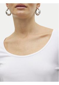 Vero Moda Bluzka Maxi My 10228809 Biały Slim Fit. Kolor: biały. Materiał: bawełna #4