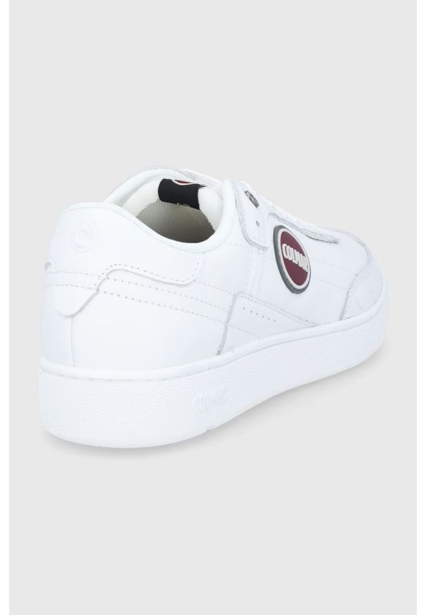 Colmar Buty skórzane kolor biały. Nosek buta: okrągły. Zapięcie: sznurówki. Kolor: biały. Materiał: skóra