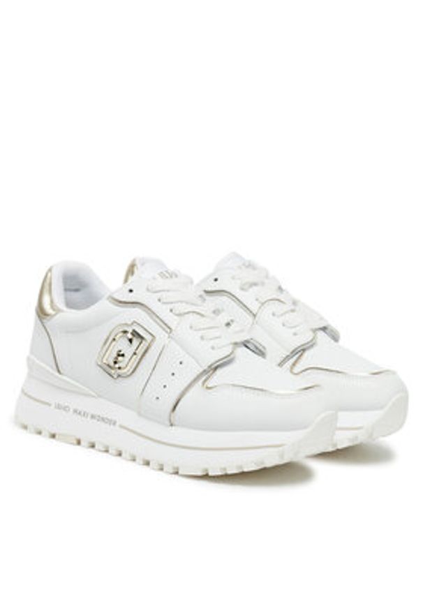 Liu Jo Sneakersy BA5029 PX179 Biały. Kolor: biały. Materiał: skóra
