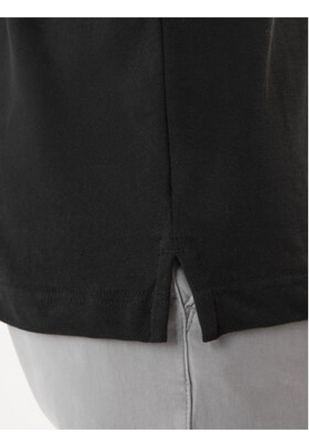 La Martina Polo BPMP01 PK031 Czarny Regular Fit. Typ kołnierza: polo. Kolor: czarny. Materiał: bawełna