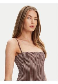STAUD Sukienka letnia Wylie R25S2108YP Beżowy Slim Fit. Kolor: beżowy. Materiał: bawełna. Sezon: lato #4