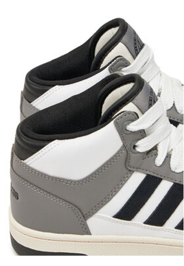 Adidas - adidas Buty do koszykówki Rapid Court Mid JR0191 Szary. Kolor: szary. Materiał: skóra. Sport: koszykówka