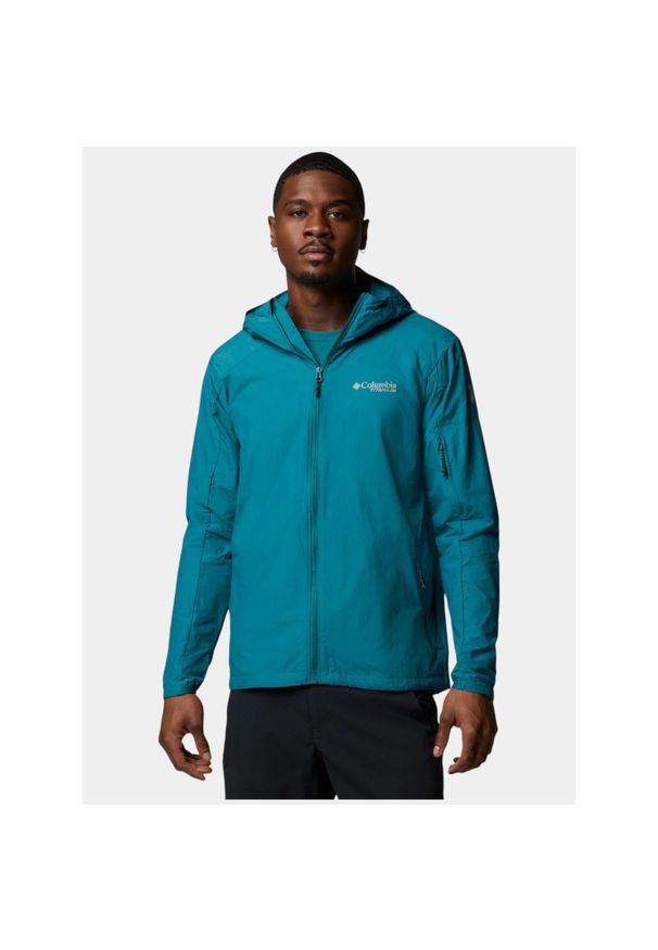 columbia - Wiatrówka męska Columbia Loop Trail II. Kolor: zielony. Materiał: softshell. Sport: turystyka piesza