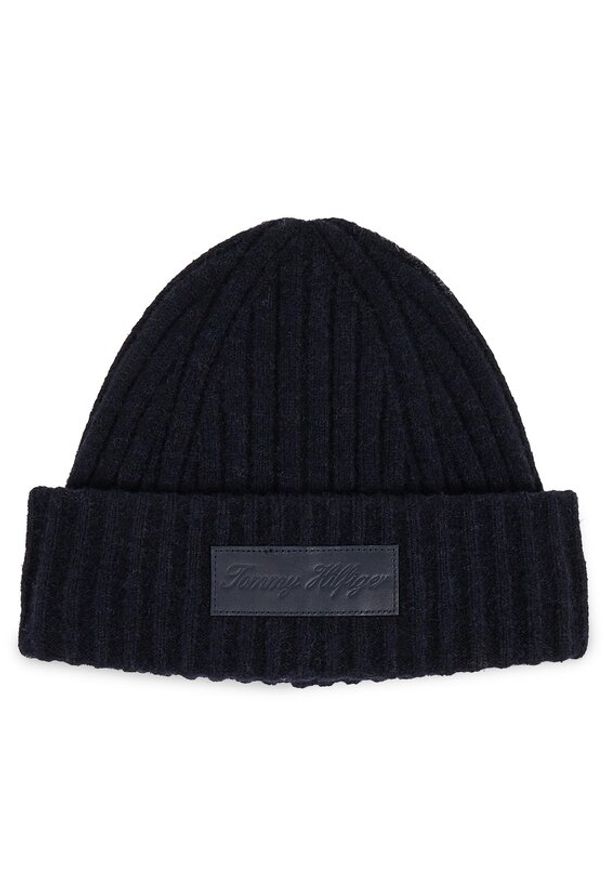 TOMMY HILFIGER - Tommy Hilfiger Czapka Twist AW0AW15325 Granatowy. Kolor: niebieski. Materiał: nylon, materiał