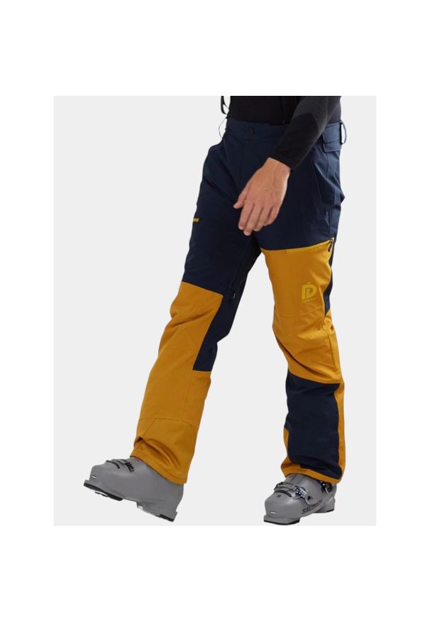 FUNDANGO - Spodnie Narciarskie Męskie Fundango Teak Colourblock. Kolor: niebieski, wielokolorowy, żółty. Sezon: zima. Sport: narciarstwo