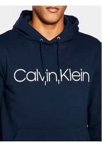 Calvin Klein Bluza Logo K10K104060 Granatowy Regular Fit. Kolor: niebieski. Materiał: bawełna