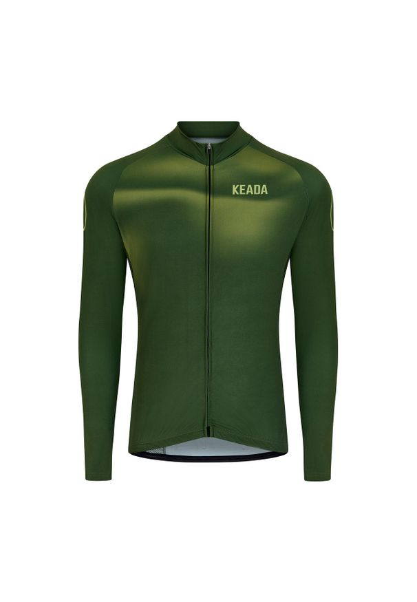 KEADA SPORTS - Damska koszulka rowerowa z długim rękawem - Onwards Four. Kolor: zielony. Długość rękawa: długi rękaw. Długość: długie. Sport: kolarstwo