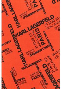 Karl Lagerfeld - Strój kąpielowy. Kolor: czerwony. Materiał: materiał, dzianina, poliamid, elastan. Rodzaj stanika: odpinane ramiączka #4