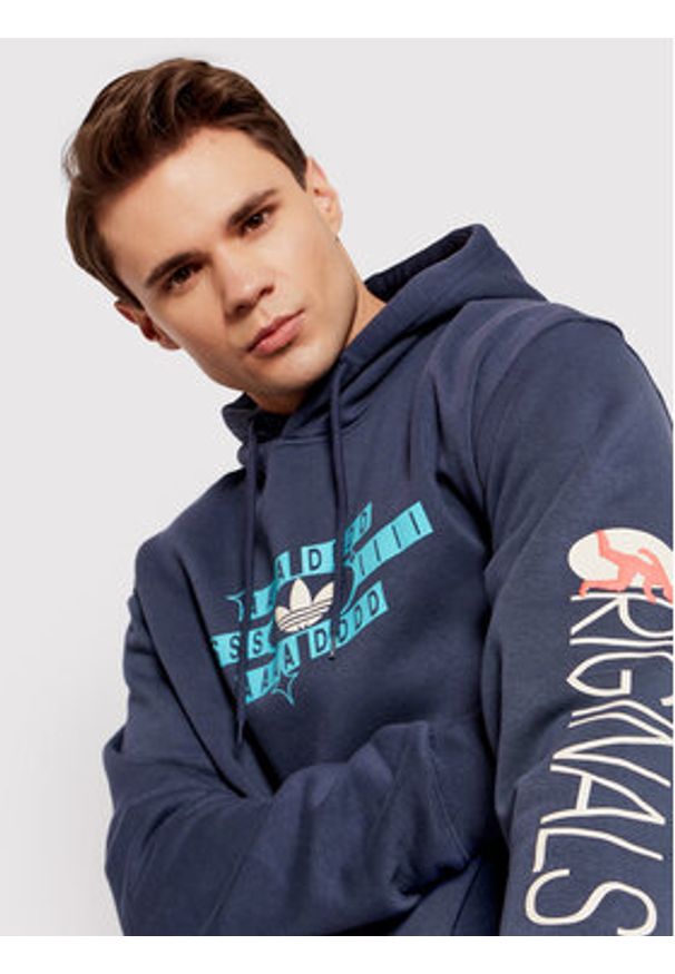 Adidas - adidas Bluza Forever Sport HC2122 Granatowy Regular Fit. Kolor: niebieski. Materiał: bawełna. Styl: sportowy