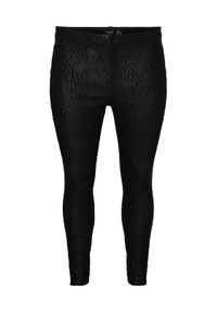 Vero Moda Curve Spodnie materiałowe Sopihia 10277592 Czarny Skinny Fit. Kolor: czarny. Materiał: wiskoza