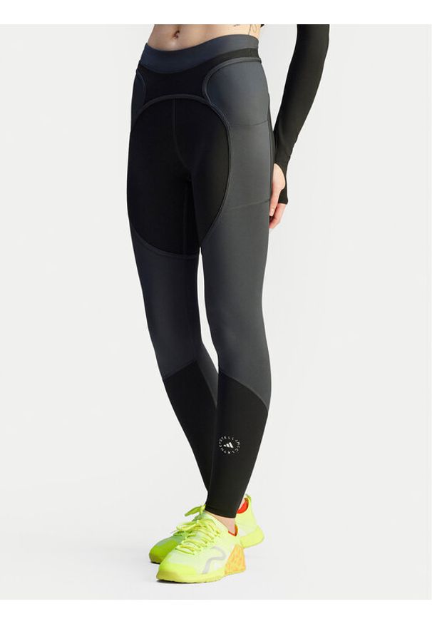 Adidas by Stella McCartney - adidas by Stella McCartney Legginsy Two-tone JM0302 Czarny Slim Fit. Kolor: czarny. Materiał: syntetyk
