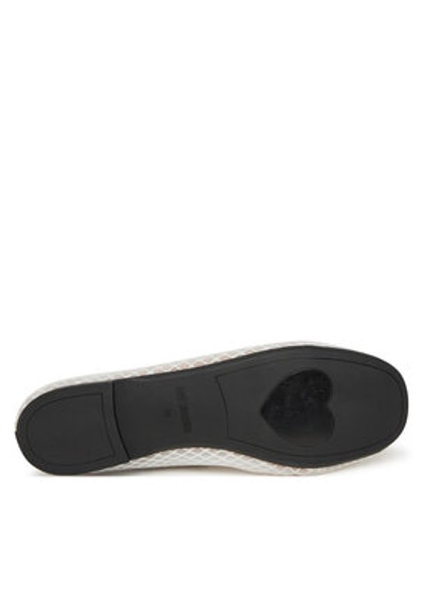Love Moschino - LOVE MOSCHINO Baleriny JA11051G0MIQ0100 Biały. Kolor: biały. Materiał: materiał