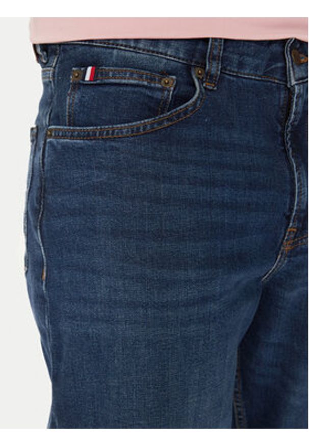 TOMMY HILFIGER - Tommy Hilfiger Jeansy Harlem MW0MW39038 Granatowy Tapered Fit. Kolor: niebieski