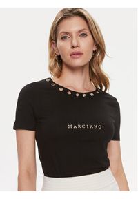 Marciano Guess T-Shirt Betty 4RGP24 6138A Czarny Regular Fit. Kolor: czarny. Materiał: bawełna