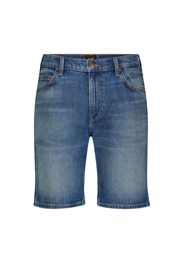 Lee - LEE RIDER SHORT MĘSKIE KRÓTKIE SPODENKI JEANSOWE JEANS WARM BREEZE 112349232 L73F016080. Materiał: jeans. Długość: krótkie