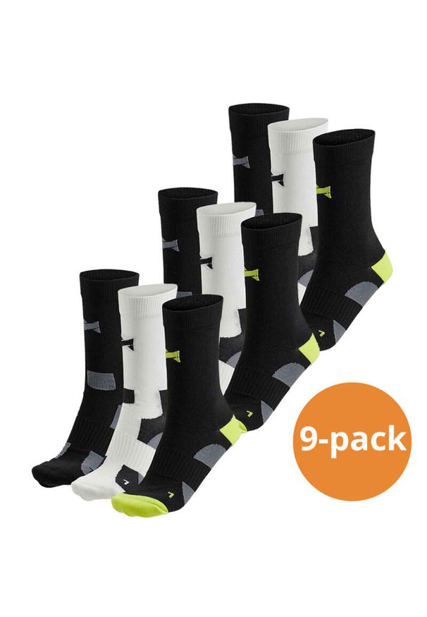 XTREME SOCKSWEAR - Skarpety kolarskie Xtreme Crew, 9 par, Multi Czarne. Kolor: czarny. Sport: kolarstwo