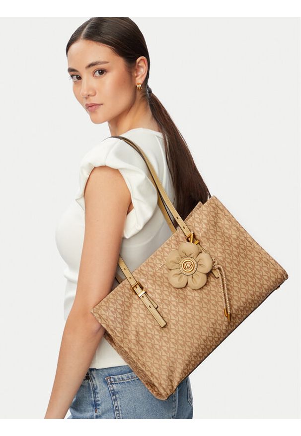 MICHAEL Michael Kors Torebka Zadie 30T6A6ZT8C Kremowy. Kolor: kremowy