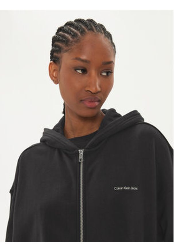 Calvin Klein Jeans Bluza Diffused J20J223533 Czarny Regular Fit. Kolor: czarny. Materiał: bawełna