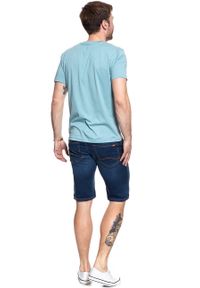 Mustang - SPODENKI MUSTANG Chicago Short DENIM BLUE 1008363 5000 682. Materiał: denim #2