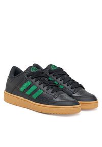 Adidas - adidas Sneakersy Rapid Court Low JR3179 Czarny. Kolor: czarny. Materiał: skóra